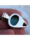 Pendentif ethnique argent turquoise corail