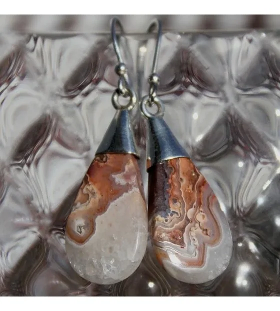 Bijoux ethnique boucles argent agate shantilight Bijoux ethnique boucles argent agate shantilight