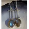 Boucles d’oreilles Nayana – Argent 925 & Labradorite