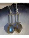 Boucles d’oreilles Nayana – Argent 925 & Labradorite