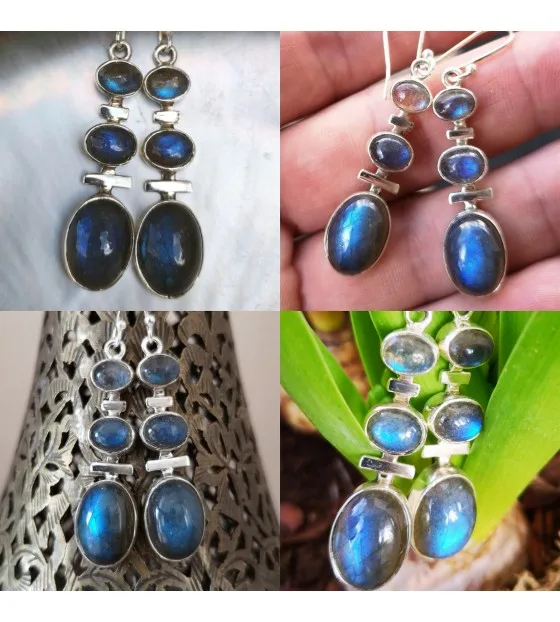 Bijoux ethnique boucles pierres shantilight Bijoux ethnique boucles pierres shantilight