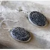 Boucles d'oreilles argent bjoux ethique pierre fossil corail shantilight