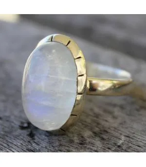 Bijoux ethnique bague argent péristérite shantilight