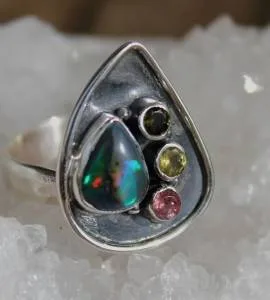 Bijoux argent bague ethnique pierres naturelles Shantilight