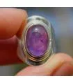 Bague argent pierre naturelle d'améthyste