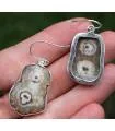 Boucles d'oreilles argent pierres de quartz solaire Shantilight