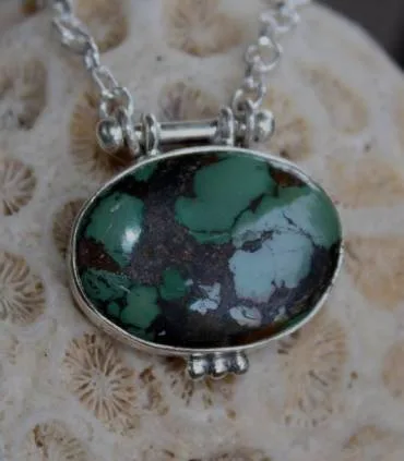 Pendentif Anila – Argent 925 & Turquoise