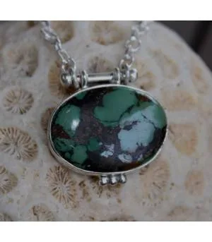 Pendentif Anila – Argent 925 & Turquoise