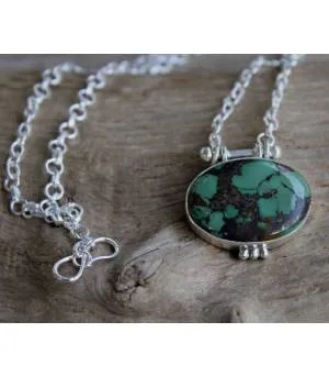 Pendentif Anila – Argent 925 & Turquoise