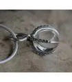 Pendentif "cristal ball" argent pierre cristal