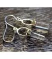 Boucles d'oreilles argent prismes bijoux ethniques cristal Shantilight