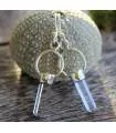 Boucles d'oreilles argent prismes bijoux ethniques cristal Shantilight
