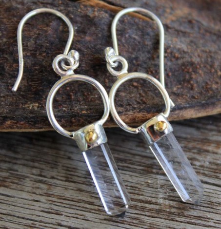 Boucles d'oreilles argent bijoux indiens prismes shantilight