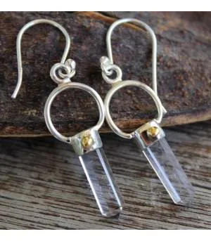Boucles d'oreilles argent bijoux indiens prismes shantilight