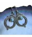 Boucles d'oreilles argent pierres naturelles larimar shantilight