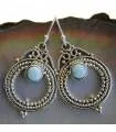 Boucles d'oreilles argent pierres naturelles larimar shantilight