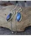 Boucles d’oreilles Akasha – Argent 925 & Labradorite