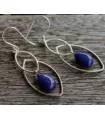 Boucles d’oreilles Sarasvatī – Argent 925 & Lapis Lazuli