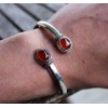 Bracelet argent bijoux ajustables pierres cornaline Shantilight