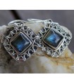 Boucles d’oreilles Jyoti – Argent 925 & Labradorite