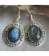 Boucles d’oreilles Jyoti Nila – Argent 925 & Labradorite