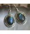 Boucles d’oreilles Jyoti Nila – Argent 925 & Labradorite
