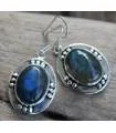 Boucles d’oreilles Jyoti Nila – Argent 925 & Labradorite