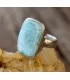 Bague argent bijoux ethnique pierre naturelle Larimar Shantilight