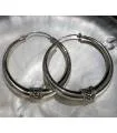 Boucles d'oreilles ethniques bijoux argent créoles Shantilight