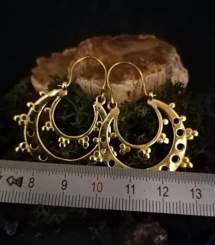 Boucles d'oreilles créoles boucles indiennes laiton Shantilight