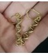 Boucles d'oreilles ethnique bijoux laiton ADN Shantilight