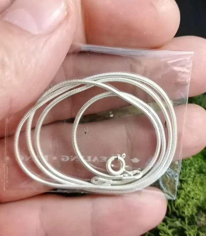 Chaîne en argent chaîne snake maille serpent Shantilight