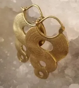 Boucles d'oreilles boho tribales bijoux ethniques laiton Shantilight