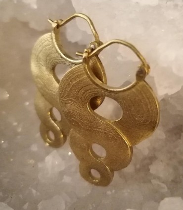 Boucles d'oreilles boho tribales bijoux ethniques laiton Shantilight