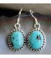 Boucles d’oreilles Taraï – Argent 925 & Turquoise