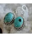 Boucles d’oreilles Taraï – Argent 925 & Turquoise