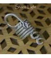 Bague ethnique bijou artisanal en argent serpent Shantilight