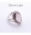 Bague argent bijoux moderne pierre naturelle quartz rose Shantilight