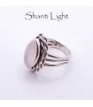 Bague argent bijoux moderne pierre naturelle quartz rose Shantilight