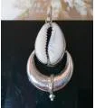 pendentif argent bijou ethnique tribal coquillage cabri Shantilight