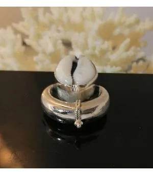 pendentif argent bijou ethnique tribal coquillage cabri Shantilight