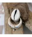 pendentif argent bijou ethnique tribal coquillage cabri Shantilight