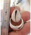 pendentif argent bijou ethnique tribal coquillage cabri Shantilight