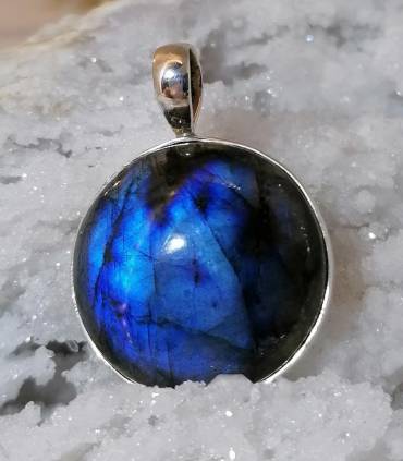 Pendentif argent pierre naturelle labradorite Shantilight