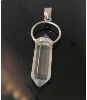 Pendentif argent pendule bijou fait main cristal Shantilight