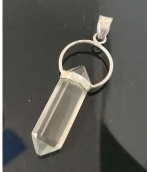 Pendentif argent pendule bijou fait main cristal Shantilight