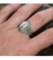 Bague ethnique bijoux argent coquillage cabri Shantilight