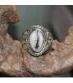 Bague ethnique bijoux argent coquillage cabri Shantilight