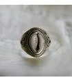 Bague ethnique bijoux argent coquillage cabri Shantilight