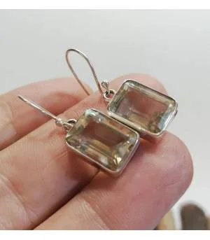 Boucles d'oreilles citrine bijoux artisanaux indiens Shantilight